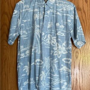 Reyn Spooner Blue Hawaiian Shirt